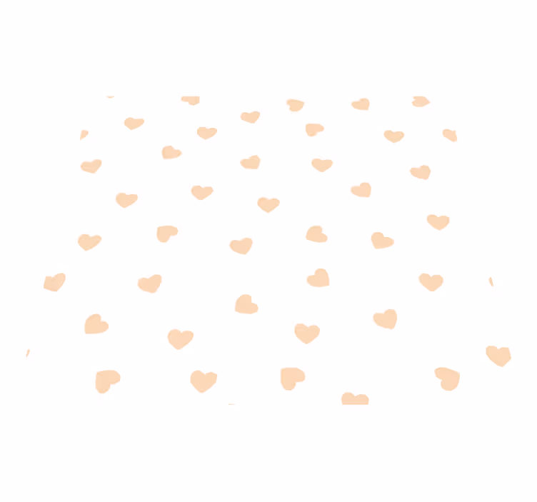 Tiny hearts bedroom vinyl rug - TenStickers