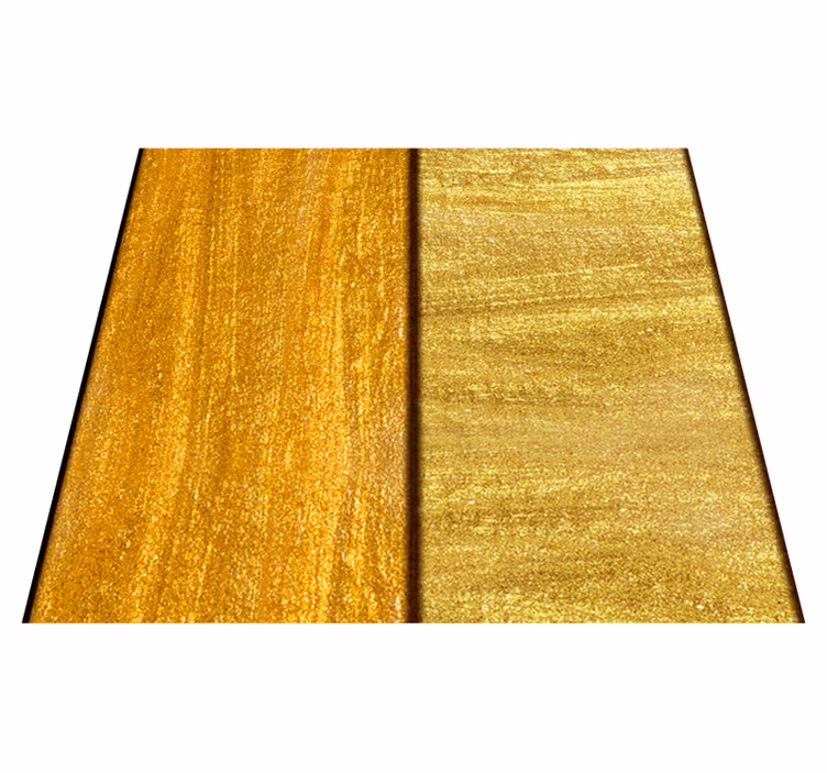 Bedroom vinyl rug with a golden textured surface - TenStickers