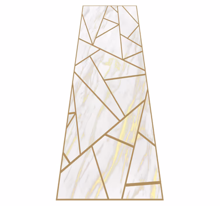 Bedroom vinyl rug marble geometric mosaic design - TenStickers