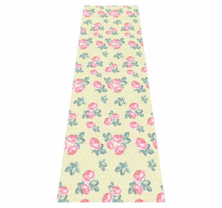 Shabby chic dots pattern bedroom vinyl rug - TenStickers