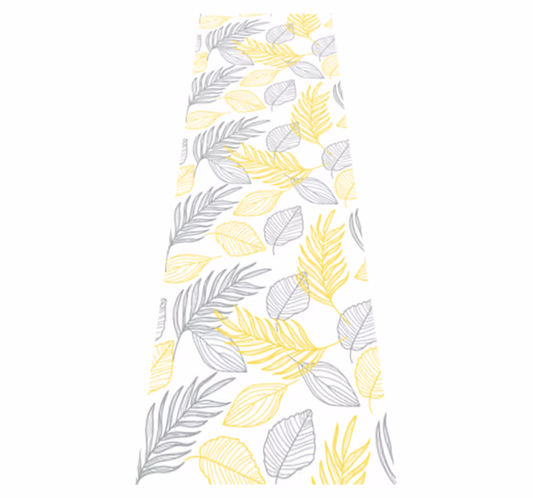 Bedroom vinyl rug in pantone leaf design - TenStickers