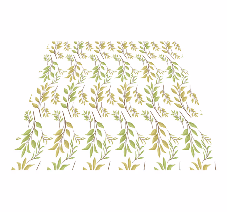 Nature vinyl rug lush green design - TenStickers