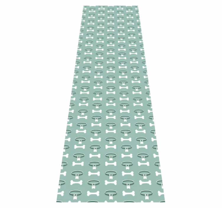 Bedroom vinyl rug with vibrant dog design - TenStickers