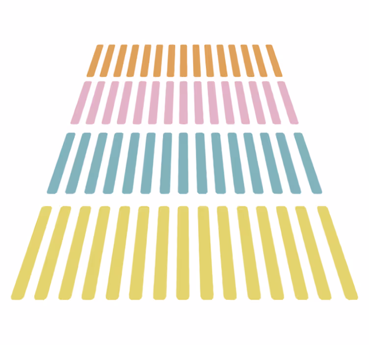 Geometric vinyl rug confetti color stickers - TenStickers