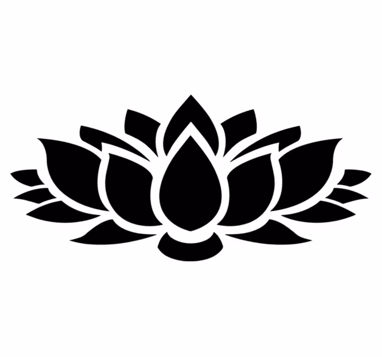 Bedroom vinyl rug in lotus style - TenStickers