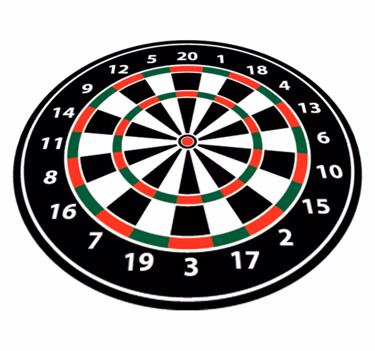 Gaming vinyl rug dartboard adhesive decal - TenStickers