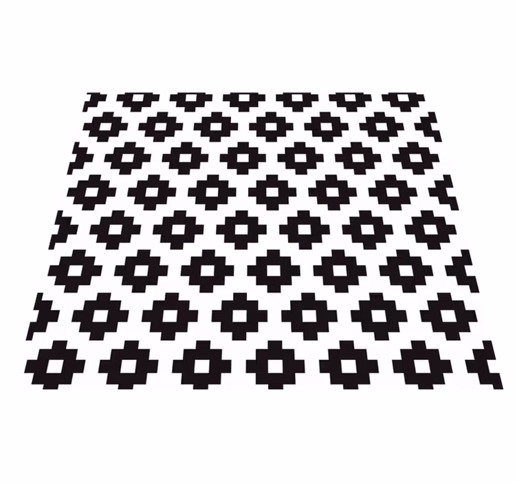 Bathroom vinyl rug in modern style design - TenStickers