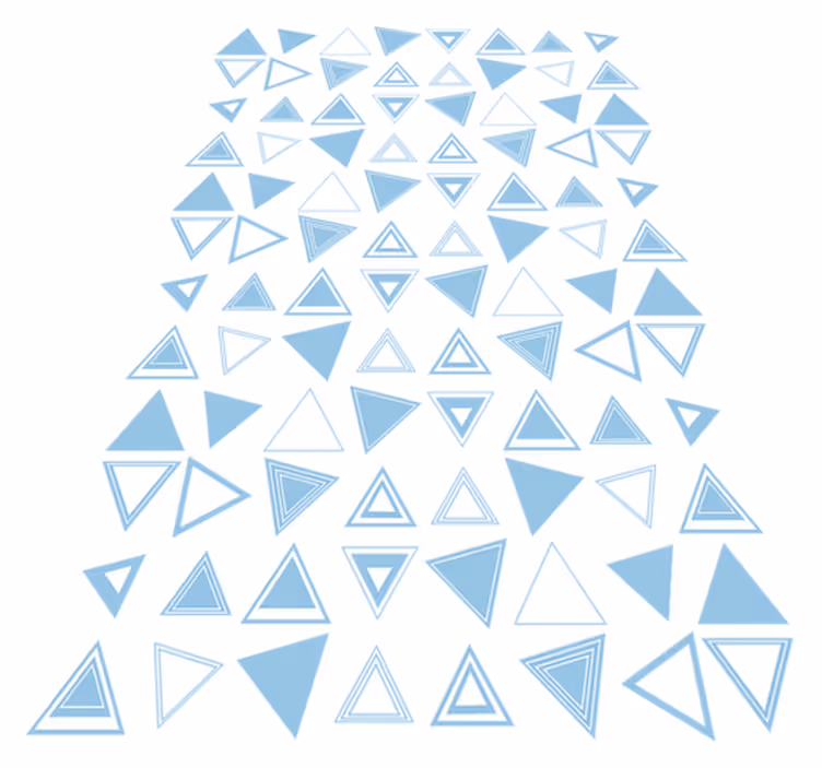 Bathroom vinyl rug triangle mosaic sticker - TenStickers