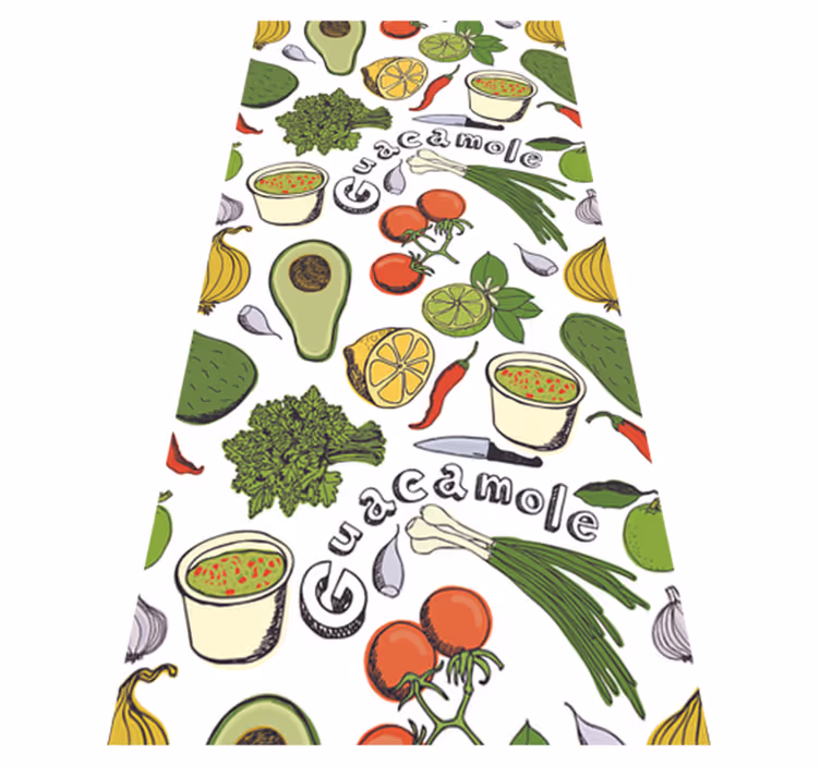 Kitchen vinyl rug mexican fruit decorative design - TenStickers