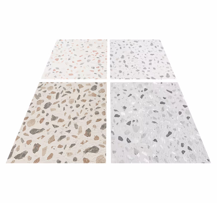 Terrazzo texture kitchen vinyl rug - TenStickers