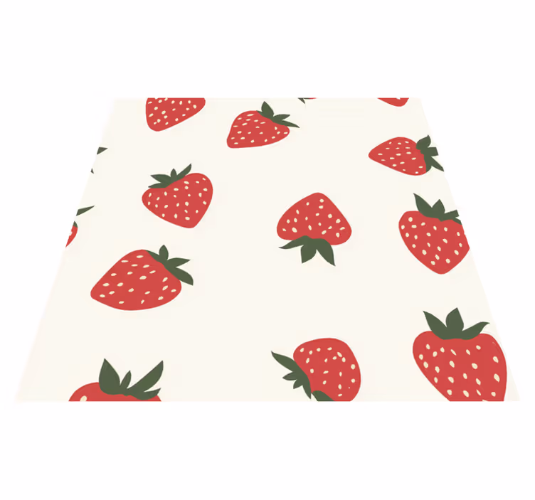 Cherry fruit design kitchen vinyl rug - TenStickers