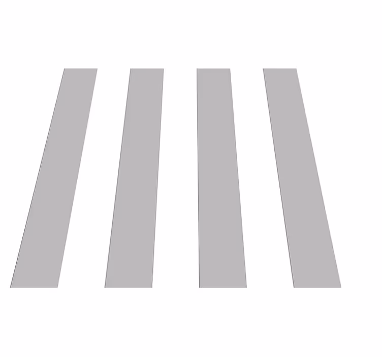 Grey and white stripes office vinyl rug - TenStickers