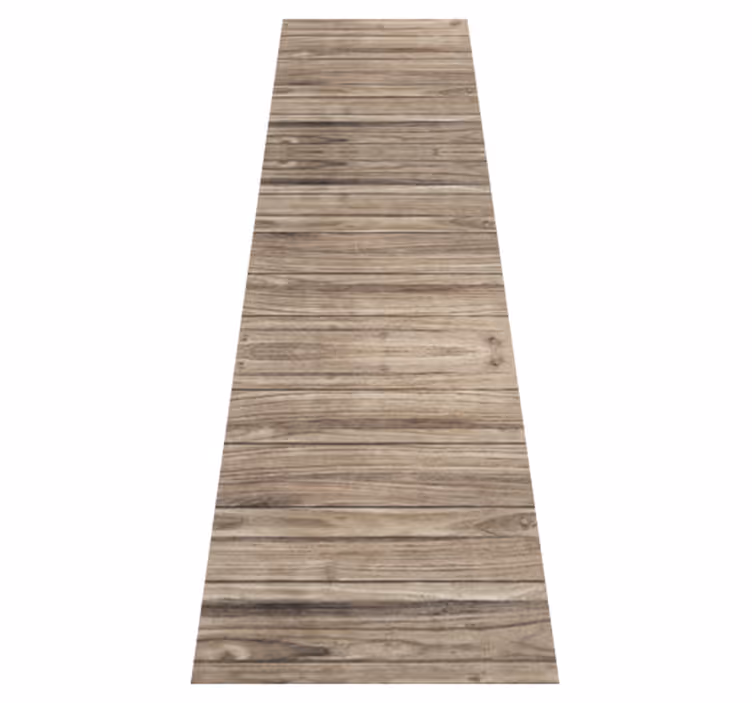 Office vinyl rug with gray rustic wood planks - TenStickers