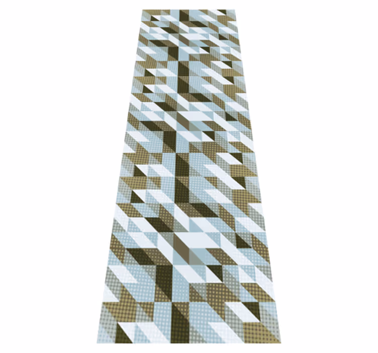 Office vinyl rug modern triangles design - TenStickers