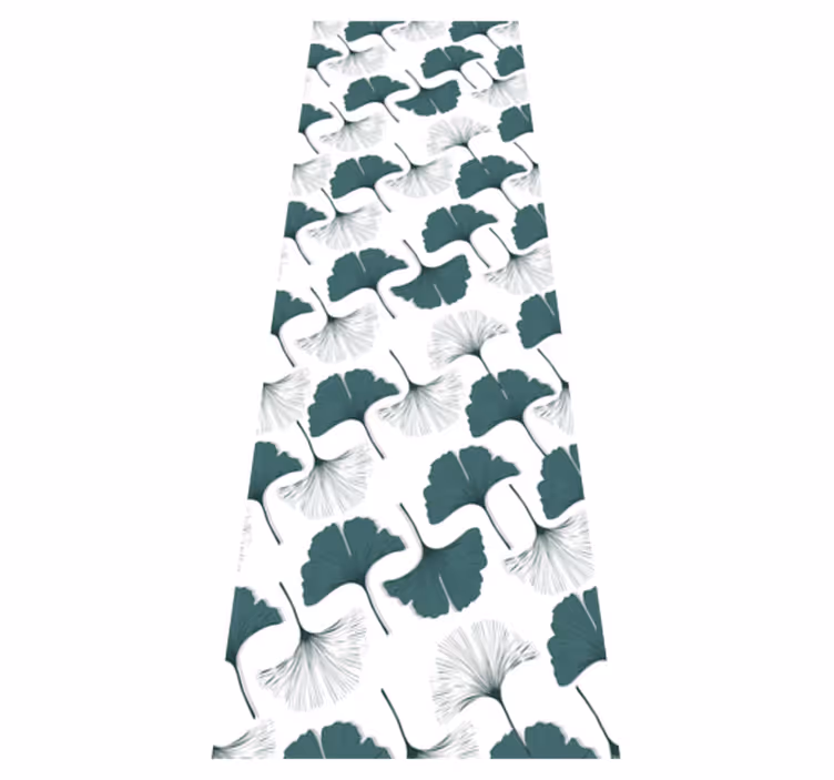 Office vinyl rug ginkgo leaves pattern - TenStickers