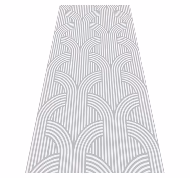 Bedroom vinyl rug in modern minimalist grey - TenStickers