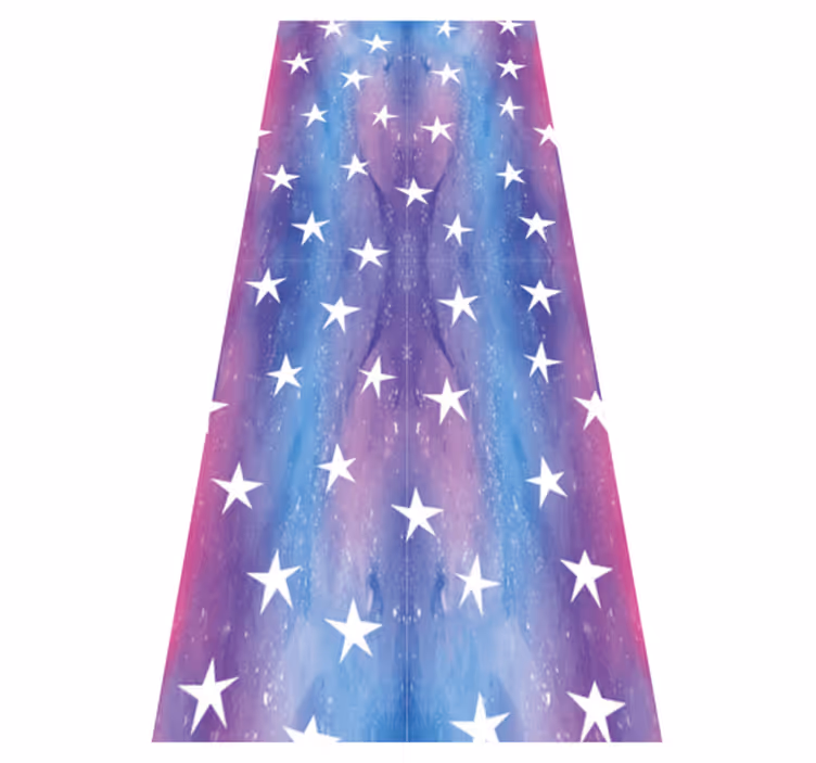 Bedroom vinyl rug in purple cosmic star texture - TenStickers