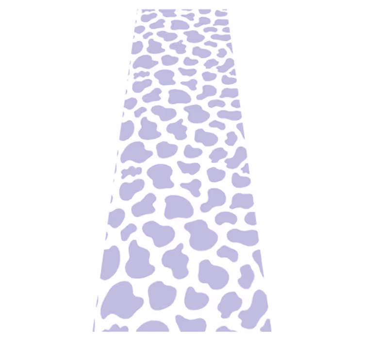 Bedroom vinyl rug in purple cow print - TenStickers
