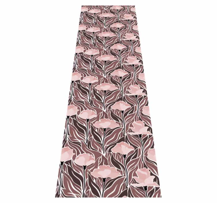 Bedroom vinyl rug with vintage abstract design - TenStickers