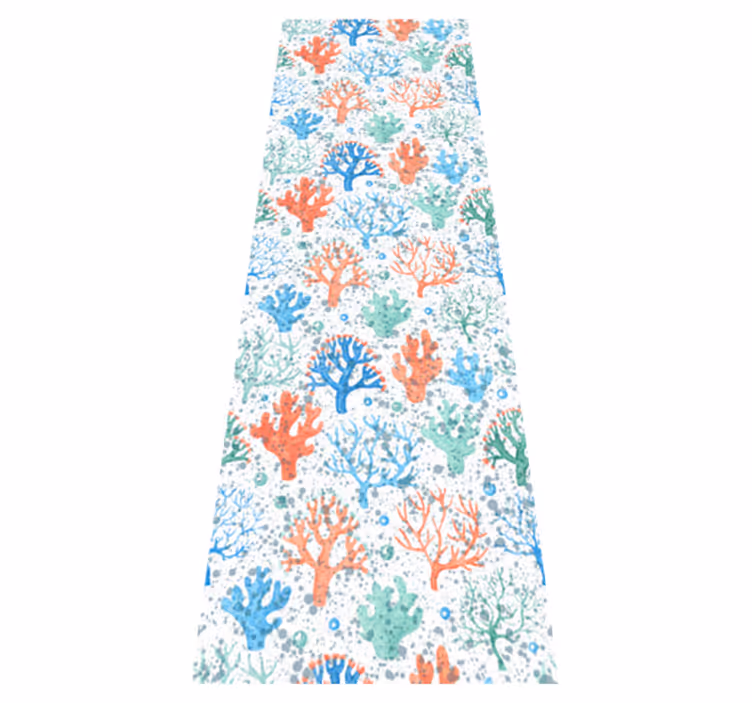 Seaweed splash bedroom vinyl rug - TenStickers