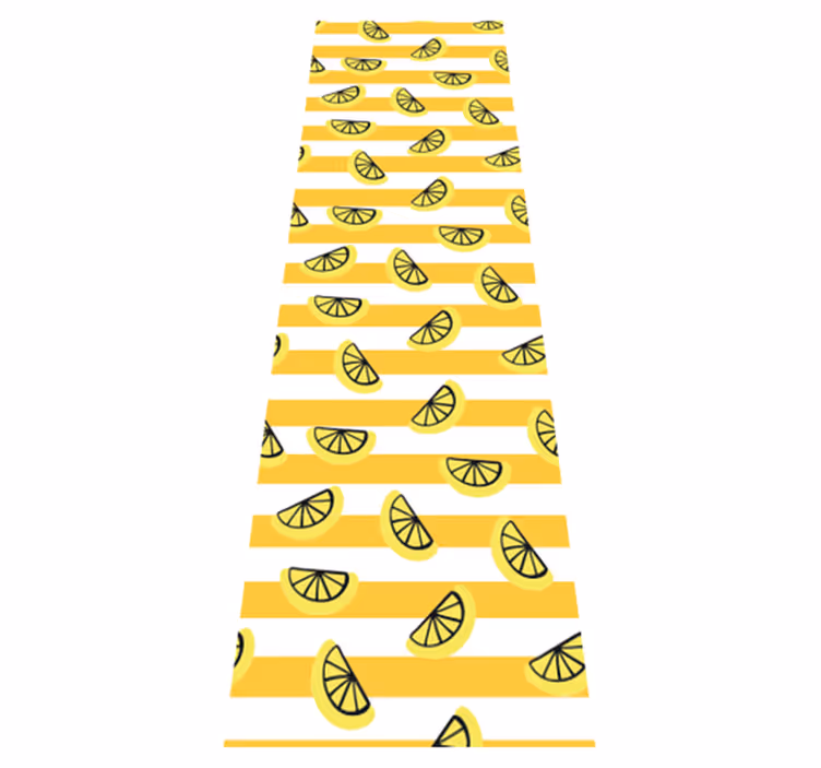 Lemon symbols design bedroom vinyl rug - TenStickers