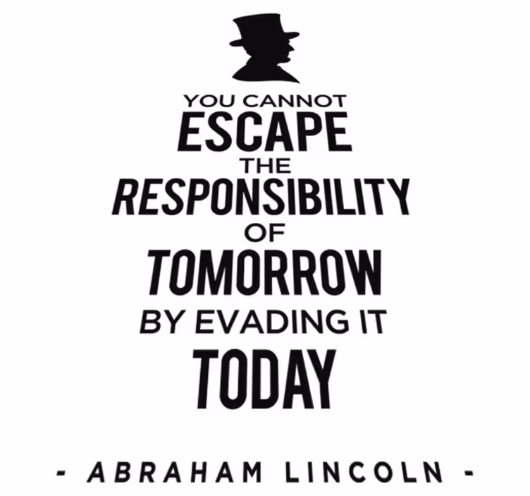 Bedroom vinyl rug for your abraham lincoln duty - TenStickers