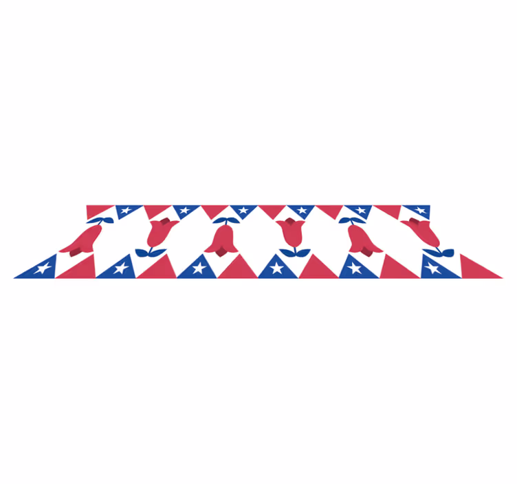 Copihue bedroom vinyl rug - TenStickers