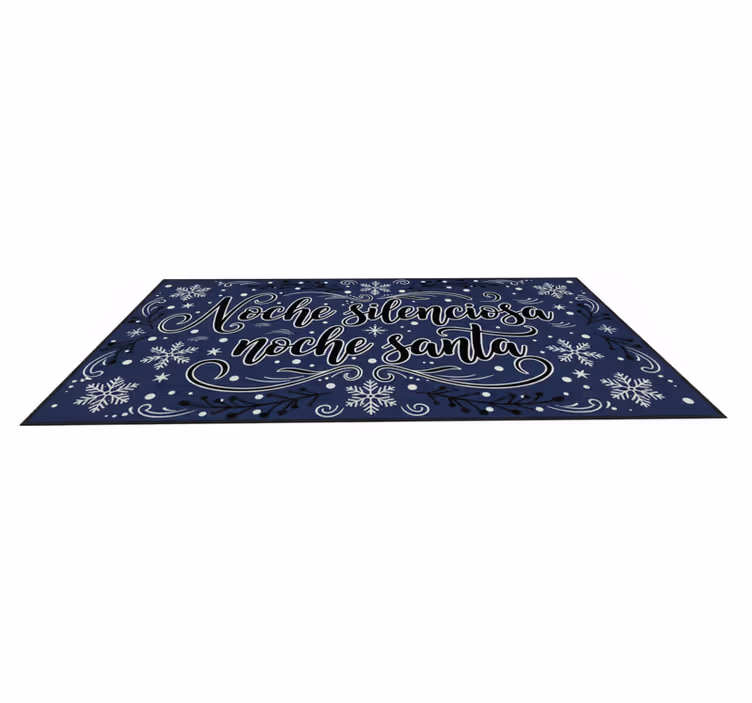 Silent night holy night bedroom vinyl rug - TenStickers