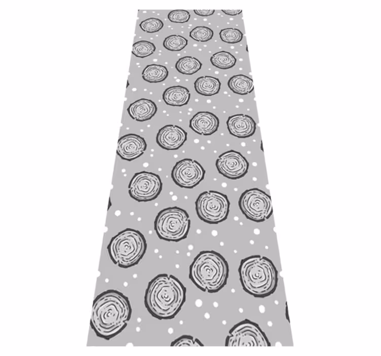 Scandinavian vinyl rug nordic style mountain design - TenStickers