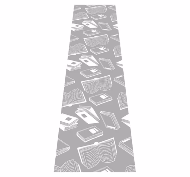 Scandinavian vinyl rug nordic grey poem design - TenStickers