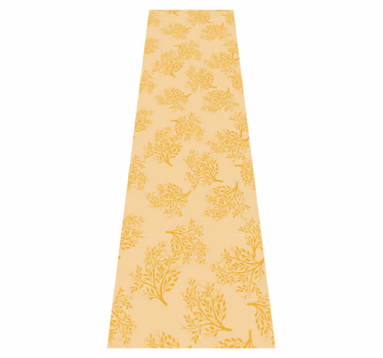 Scandinavian vinyl rug nordic orange trees design - TenStickers