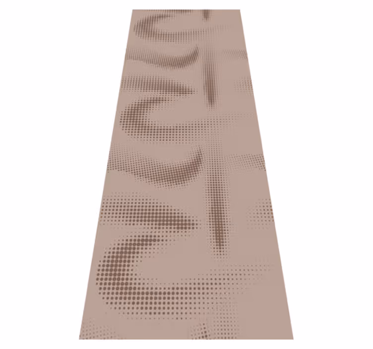Scandinavian vinyl rug with dotted patterns - TenStickers