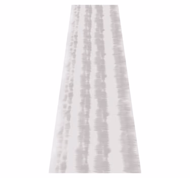Scandinavian vinyl rug light gray japandi lines - TenStickers