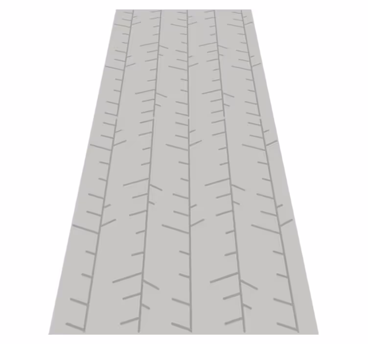Scandinavian vinyl rug with gray vertical lines - TenStickers