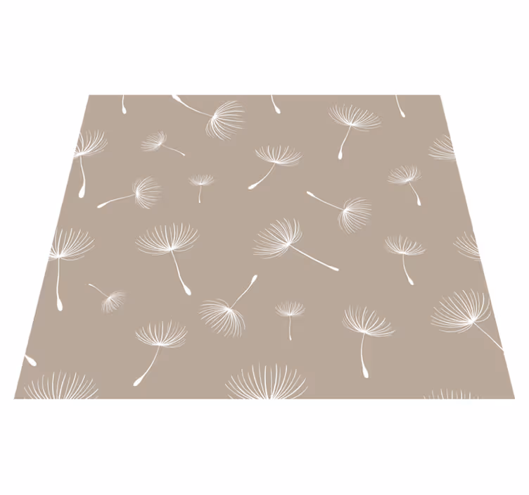 Nature vinyl rug dandelion quilt - TenStickers
