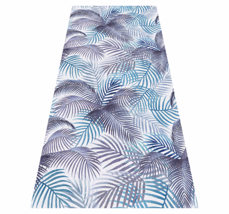 Nature vinyl rug palms and leaves - TenStickers