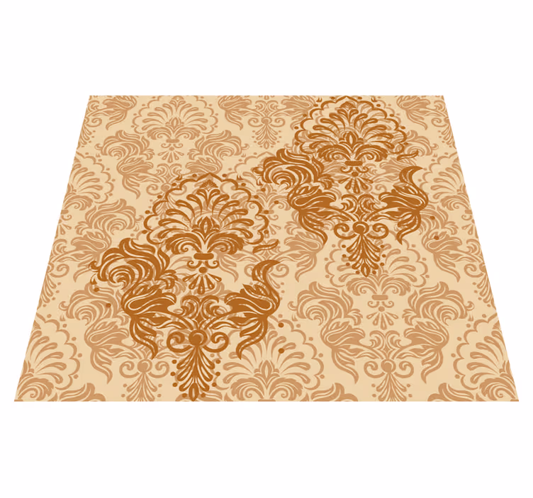 Vintage vinyl rug with faded warm color pattern - TenStickers
