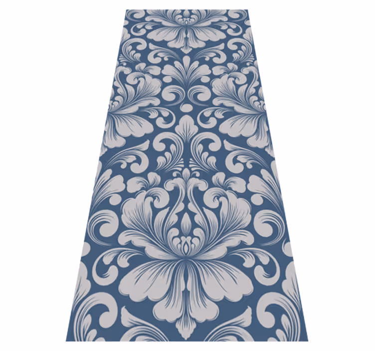 Vintage vinyl rug classic damask design - TenStickers