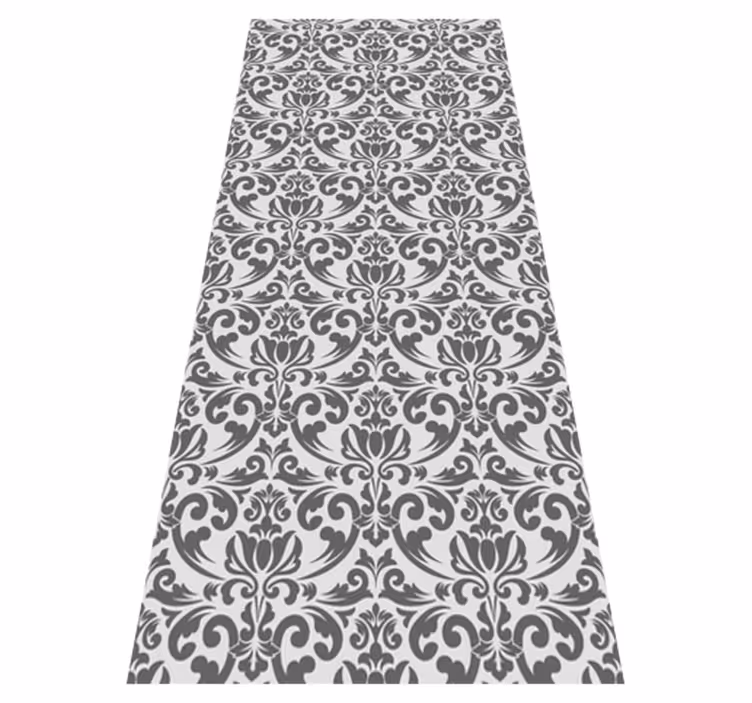 Vintage vinyl rug abstract damask design - TenStickers