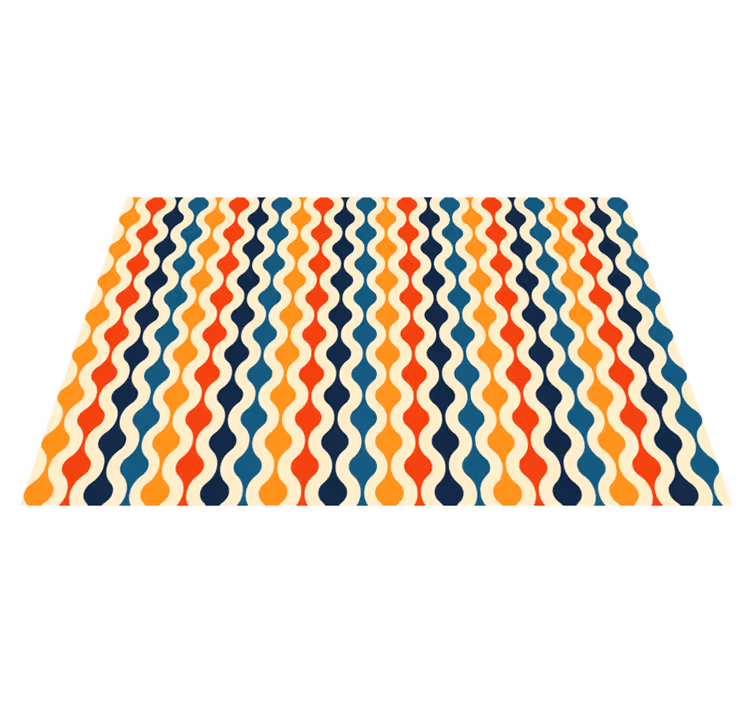 Vintage vinyl rug 70s vibe - TenStickers