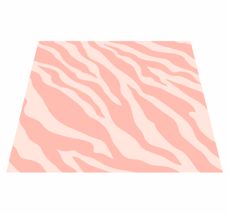 Pink zebra print animal vinyl rug - TenStickers