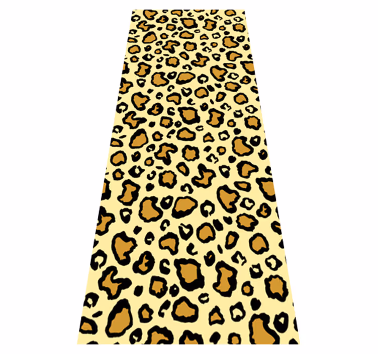 Animal vinyl rug in classic leopard print pattern - TenStickers