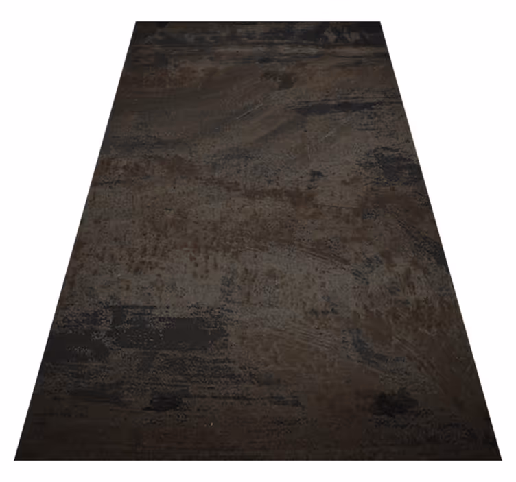 Texture vinyl rug in industrial gray rusty iron - TenStickers