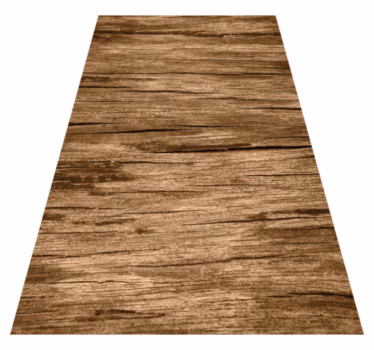 Striped light brown texture vinyl rug - TenStickers