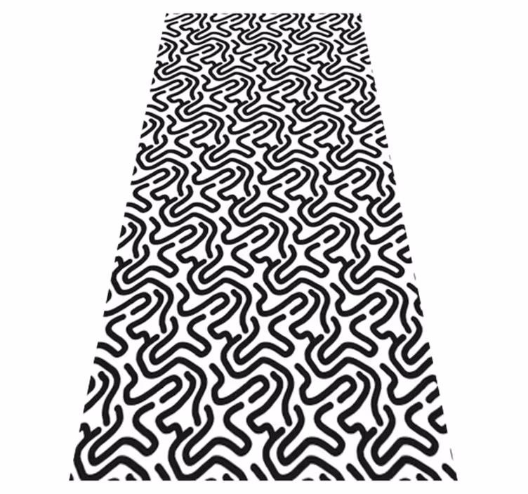 Texture vinyl rug with labyrinth design - TenStickers