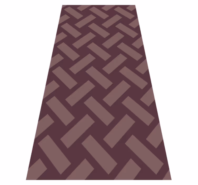 Texture vinyl rug geometric purple square pattern - TenStickers