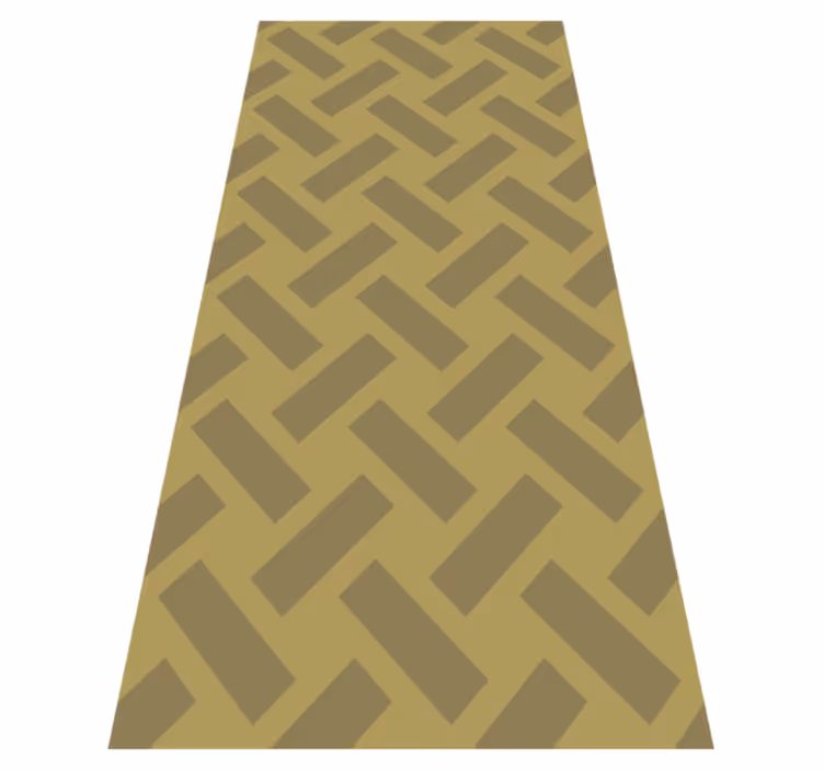 Texture vinyl rug with geometric yellow squares - TenStickers