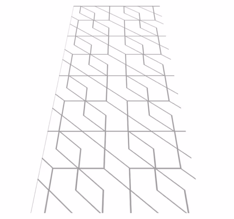 Texture vinyl rug with geometric white square pattern - TenStickers