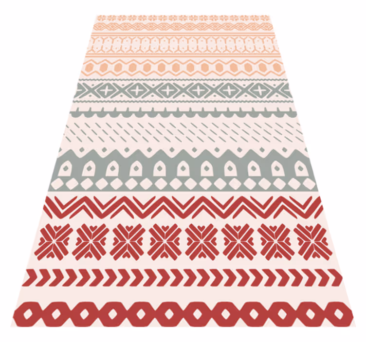 Texture vinyl rug in vintage viking pattern - TenStickers