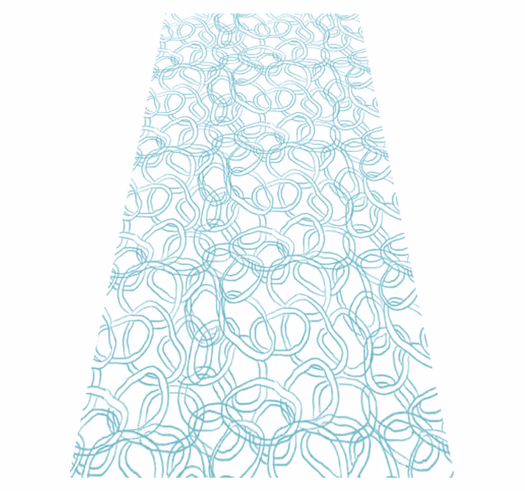 Texture vinyl rug abstract circular modern design - TenStickers